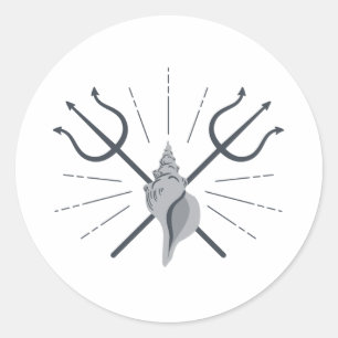 Adesivo Tridente de Poseidon