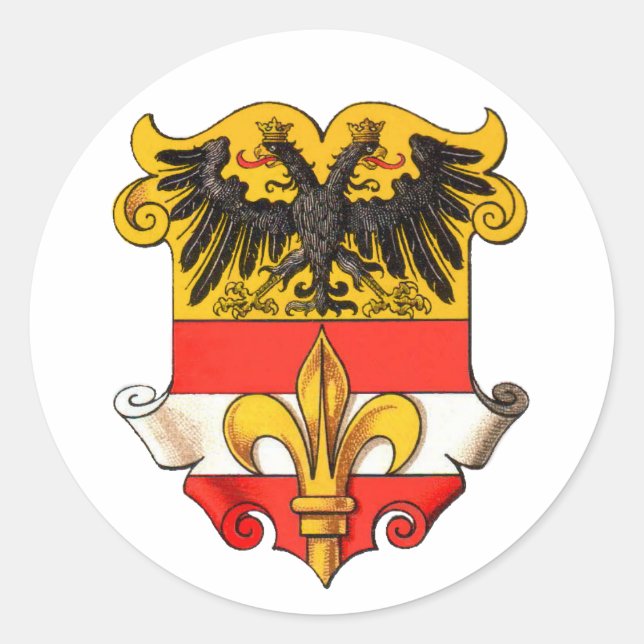 Adesivo Trieste Casaco de Armas 1467-1919 (Frente)