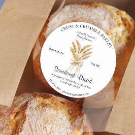 Adesivo Trigo Sourdough Ingredientes de pão