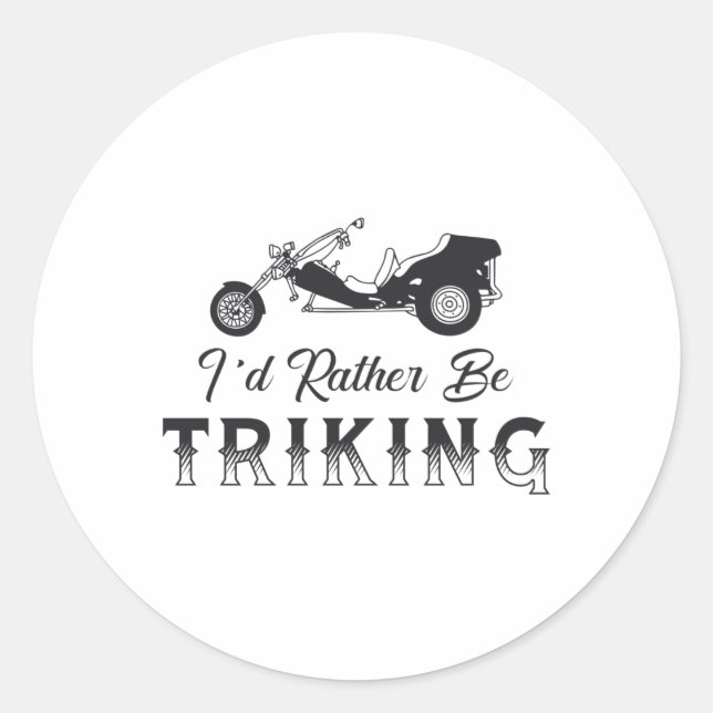 Adesivo Triker, eu Preferencialmente Triking Motor Trike R (Frente)