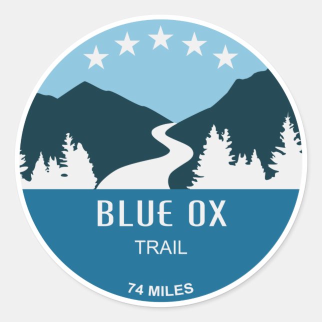 Adesivo Trilha de Ox Azul (Frente)