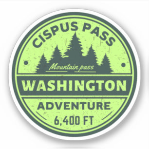 Adesivo trilha do cipus pass washington alpine trials