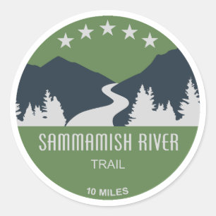 Adesivo Trilha do Rio Sammamish Washington