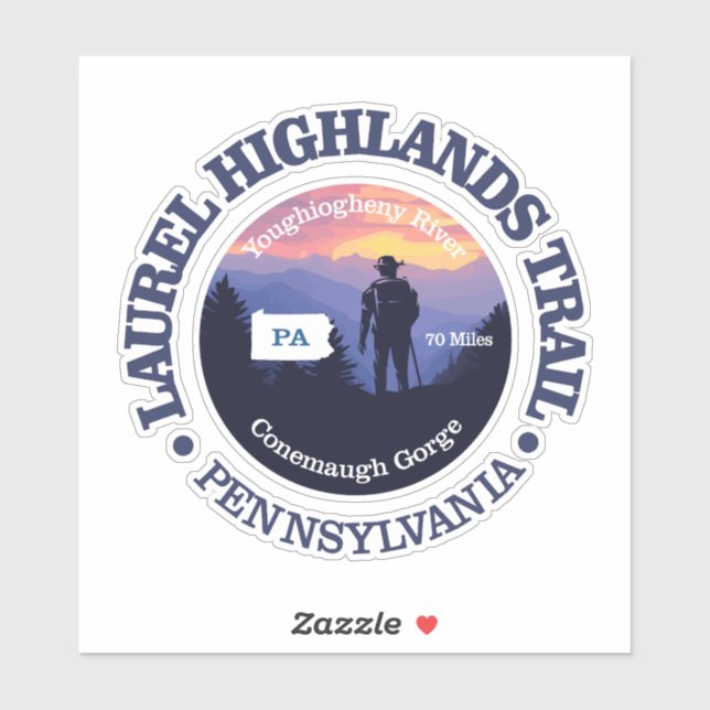 Adesivo Trilha Laurel Highlands (rd2) (Folha)