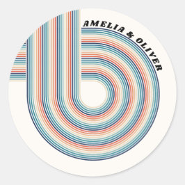 Adesivo Trilhas Coloridas do Tema Retroativo Personalizado