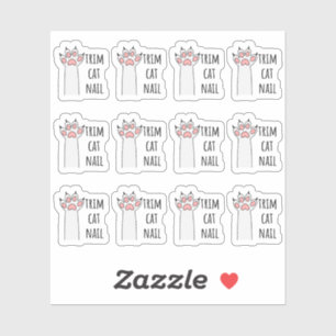 Adesivo Trim Cat Unhas Cliting Nail Pet Grooming Planner