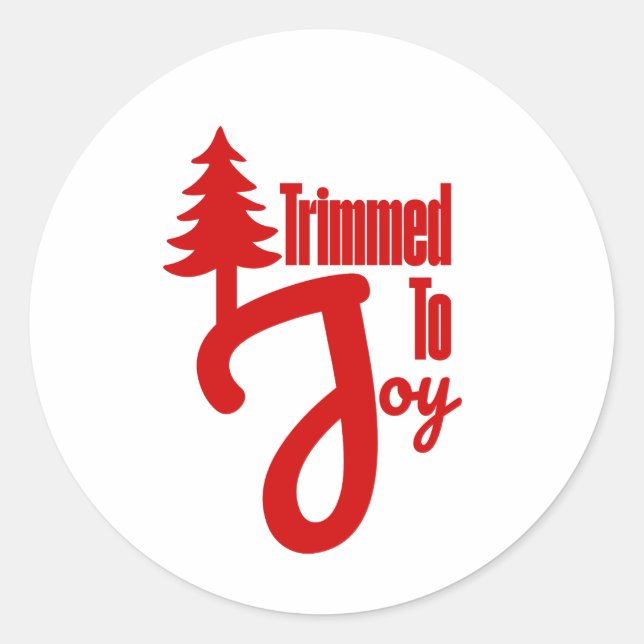 Adesivo Trimmed to Joy (Frente)