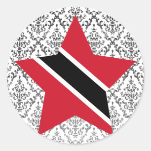 Adesivo Trinidad+e+Estrela de Tobago