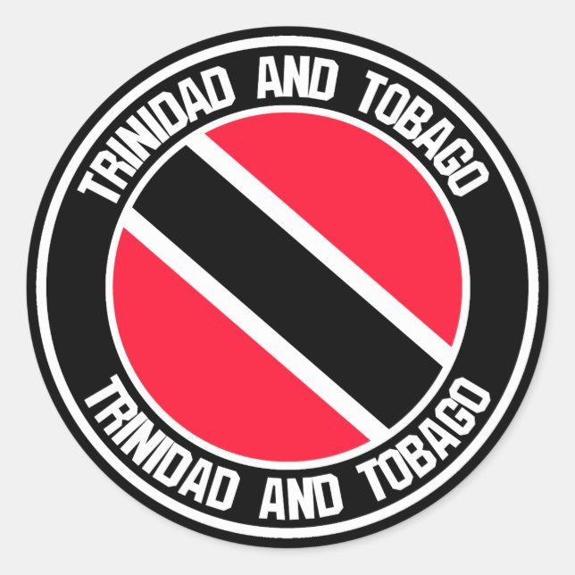Adesivo Trinidad e Tobago Round Emblem (Frente)