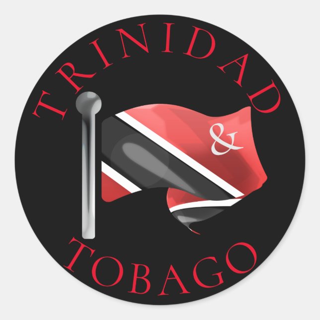 Adesivo Trinidad & Tobago Flag Sticker (Frente)