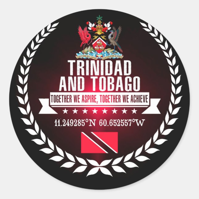 Adesivo Trinidade e Tobago (Frente)
