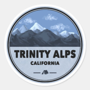 Adesivo Trinity Alps Camping na Califórnia
