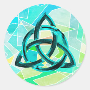 Adesivo Trinity Knot Celométrico Blue Glitter