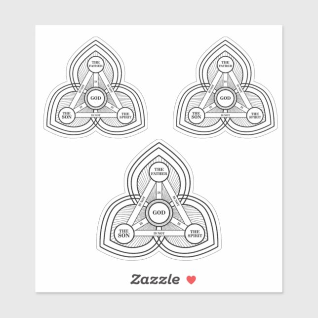 Adesivo Trinity O Pai, O Filho E O Espírito Santo I (Folha)