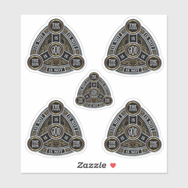 Adesivo Trinity The Padre, O Filho E O Espírito Santo (Folha)