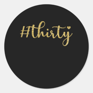 Adesivo Trinta 1990 30. º presente de aniversário