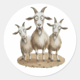 Adesivo Trío de Cabras Chocadas