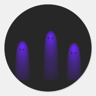 Adesivo Trio de Fantasmas ( Roxo )