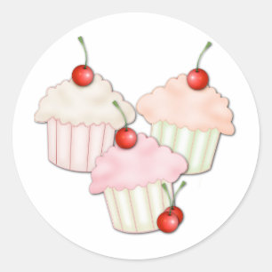 Adesivo Trio do cupcake