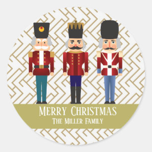 Adesivo Trio do Nutcracker do feriado do Natal