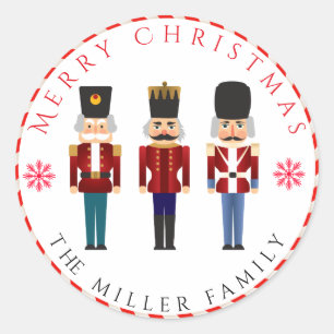 Adesivo Trio do Nutcracker do feriado do Natal