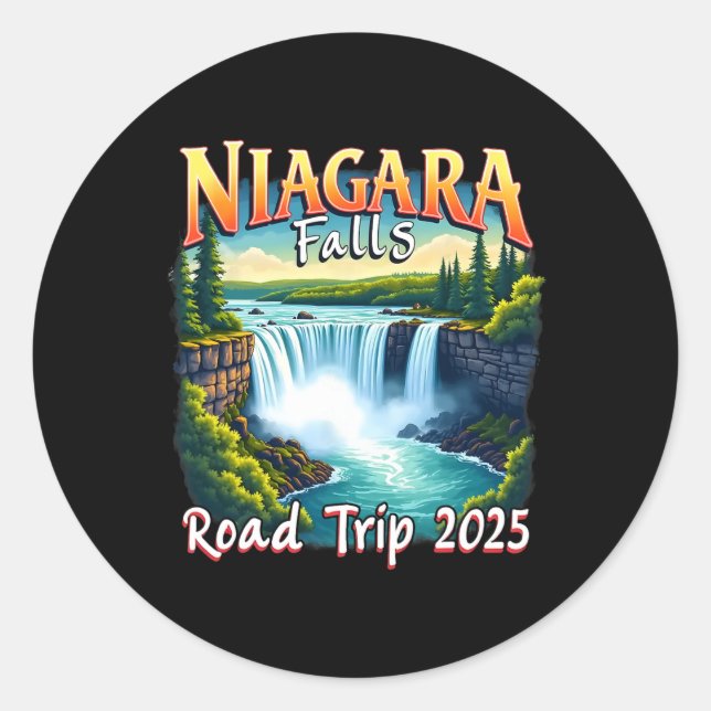 Adesivo Trip. 2025 do Niagara Falls Family Vacation Road (Frente)