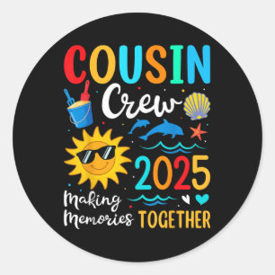 Adesivo Trip da Família Cousin Crew 2025 Summer Vacation B