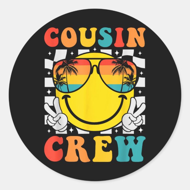 Adesivo Trip da Família Cousin Crew 2025 Summer Vacation B (Frente)