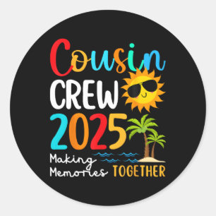 Adesivo Trip da Família Cousin Crew 2025 Summer Vacation B