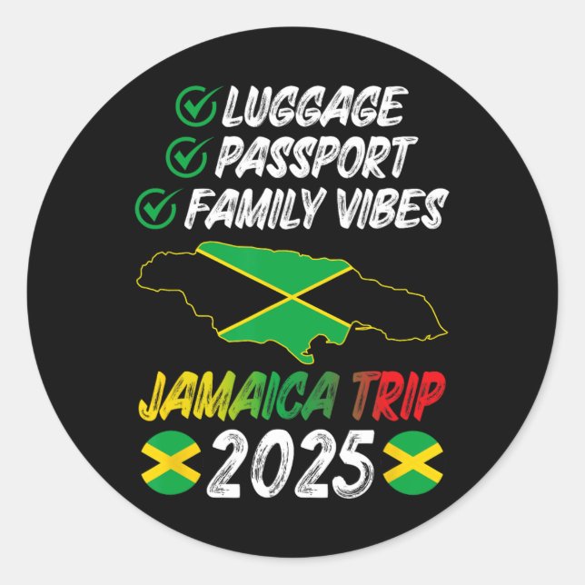 Adesivo Trip. Família Vibes Jamaica 2025 Jamaica Vaca (Frente)