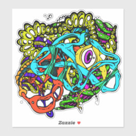 Adesivo Trip. grafite da Arte da Rua do Abstrato