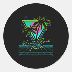 Adesivo Trip Retro 80s da Flórida de Miami Beach