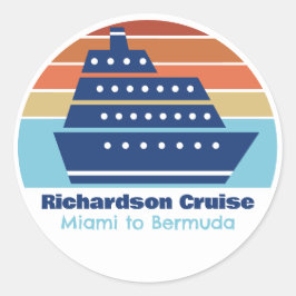 Adesivo Trip Sunset Personalizado para a Família de Navios