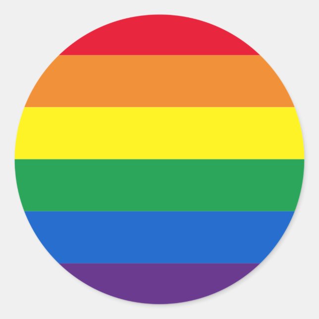 Adesivo Tripas arco-íris cores Lgbt Lgbtq gay flag (Frente)