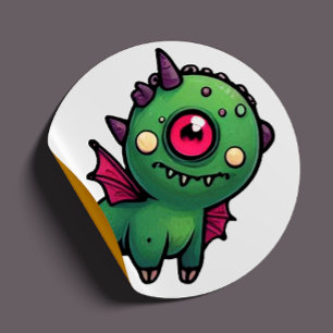 Adesivo Tripé do Monstro Inadequado - Quirky One Eye