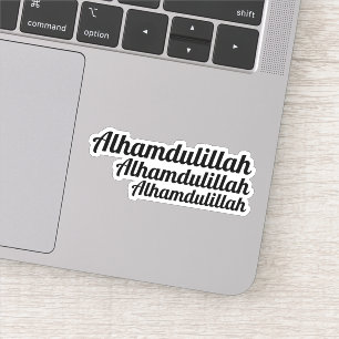 Adesivo Triple Alhamdulillah Typografia