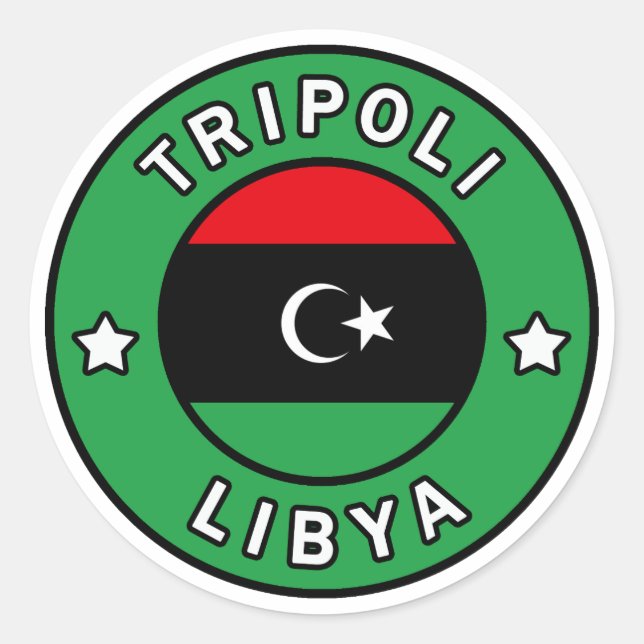 Adesivo Trípoli Líbia (Frente)