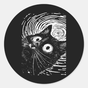 Adesivo Trippy Cat Pastel Gótico Gótico Grunge Alt Punk We