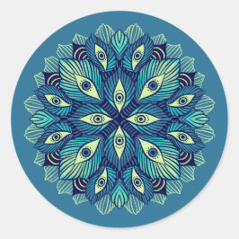 Adesivo Trippy Psychedelic Eyes Arte Surreal Floral