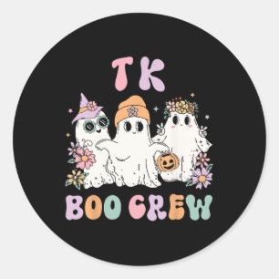 Adesivo Tripulação de TK Boo Retro Grooveen Floral Ghost T