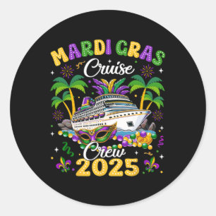 Adesivo Tripulação do Cruzeiro de Mardi Gras 2025 Nova Orl