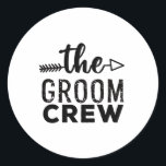 Adesivo Tripulação do Groom<br><div class="desc">Faça sua equipe se destacar na multidão,  uma impressão perfeita para seu casamento.</div>
