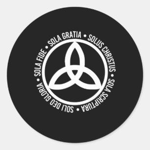Adesivo Triquetra Cristã Cinco Solas