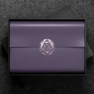 Adesivo Triquetra Trinity Knot Purple Faux Metal