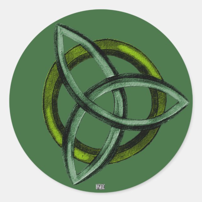 Adesivo Triquetra (verde) (Frente)