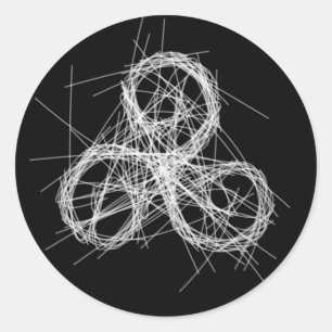 Adesivo Triskele Celta - Símbolo espiral triplo.