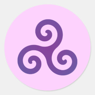 Adesivo Triskele roxo