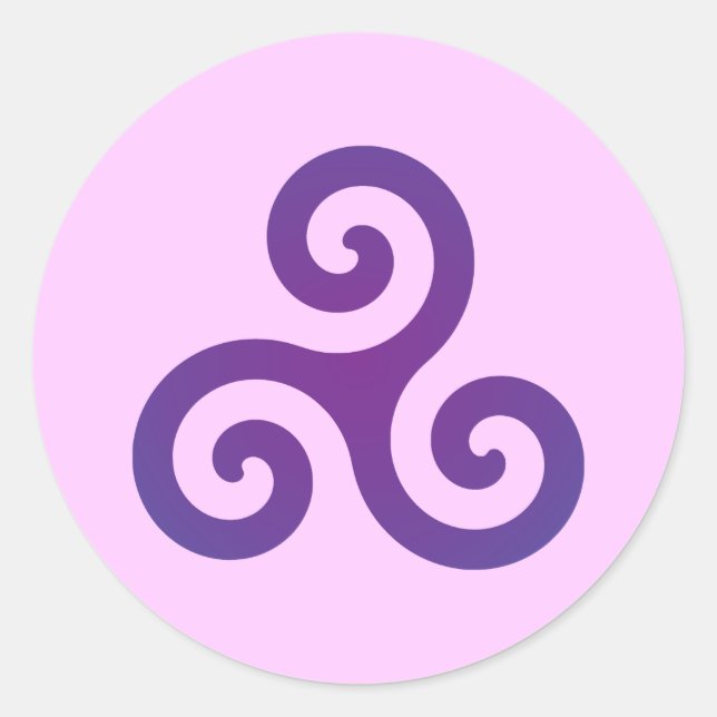 Adesivo Triskele Roxo (Frente)