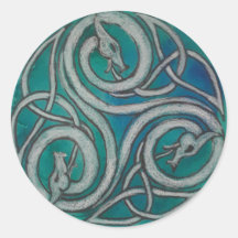 Triskele Sticker Celtic Dragon