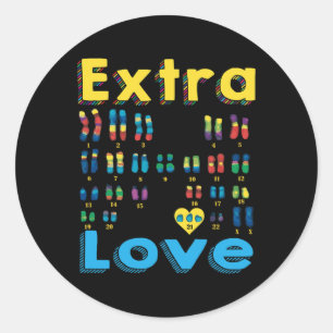 Adesivo Trisomy 21 Xx Extra Chromosome Girl World Down Syn